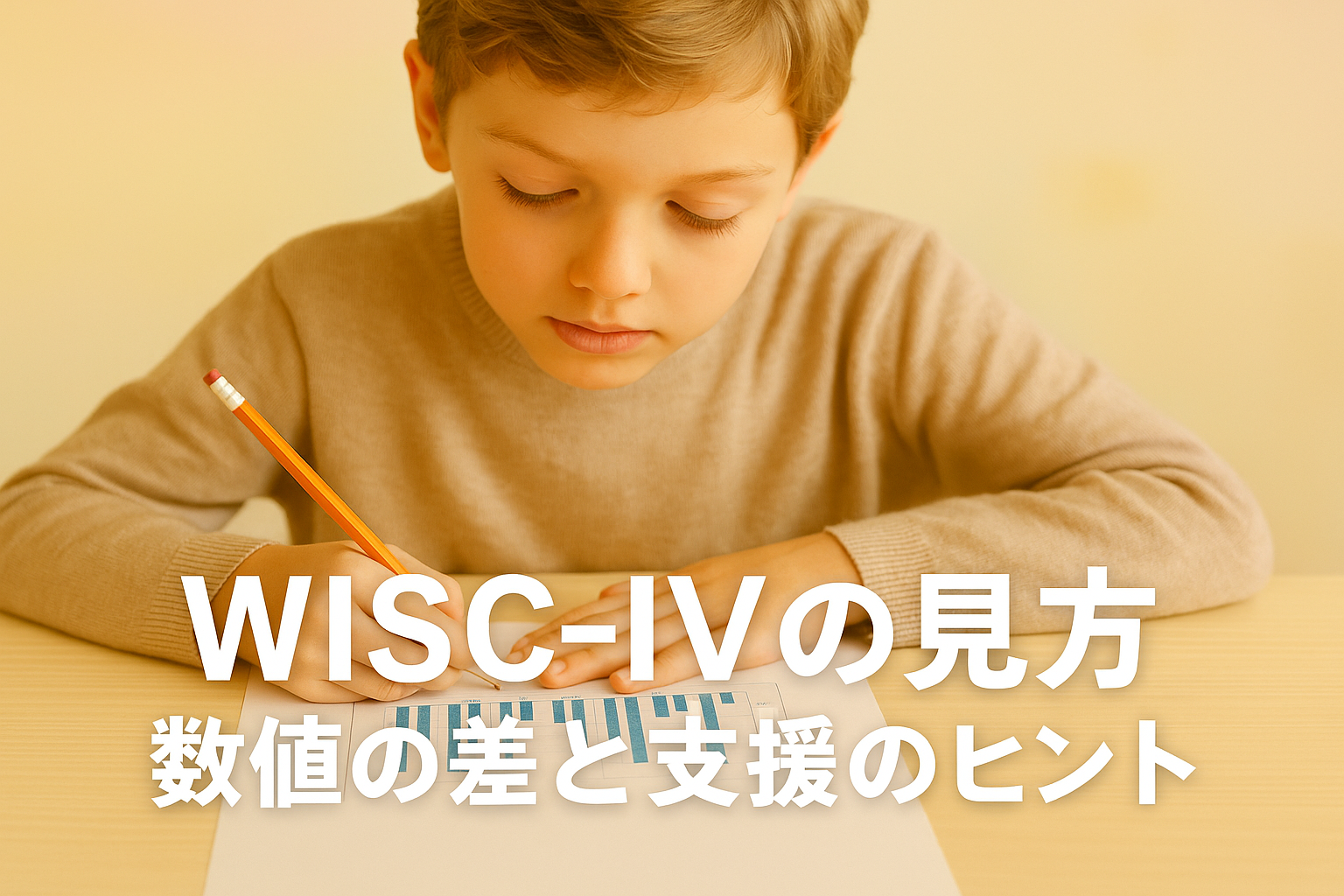 WISC-Ⅳの検査を受ける子ども